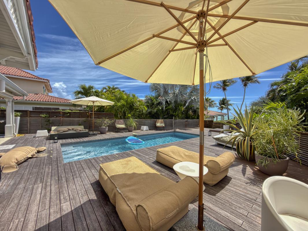 8.Location villa 4 chambres piscine saint françois guadeloupe - Vue mer